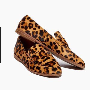 Madewell The Alex Loafer in Leopard Calf Hair Size 6